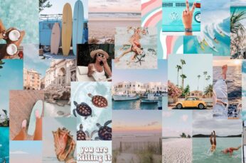 Orange Summer Collage Wallpaper 4k Download