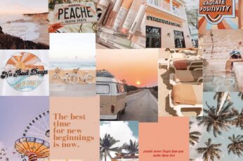 Orange Summer Collage Wallpaper 4k For Laptop