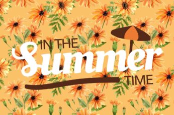 Orange Summer Collage Wallpaper Download