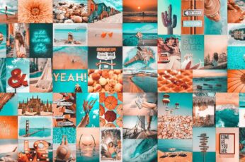 Orange Summer Collage cool wallpaper