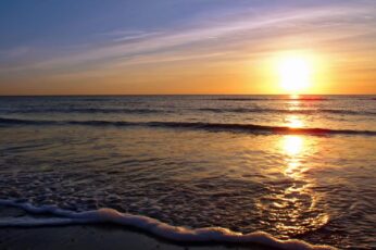 Summer Beach Sunrise 1080p Wallpaper