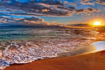 Summer Beach Sunrise Desktop Wallpaper