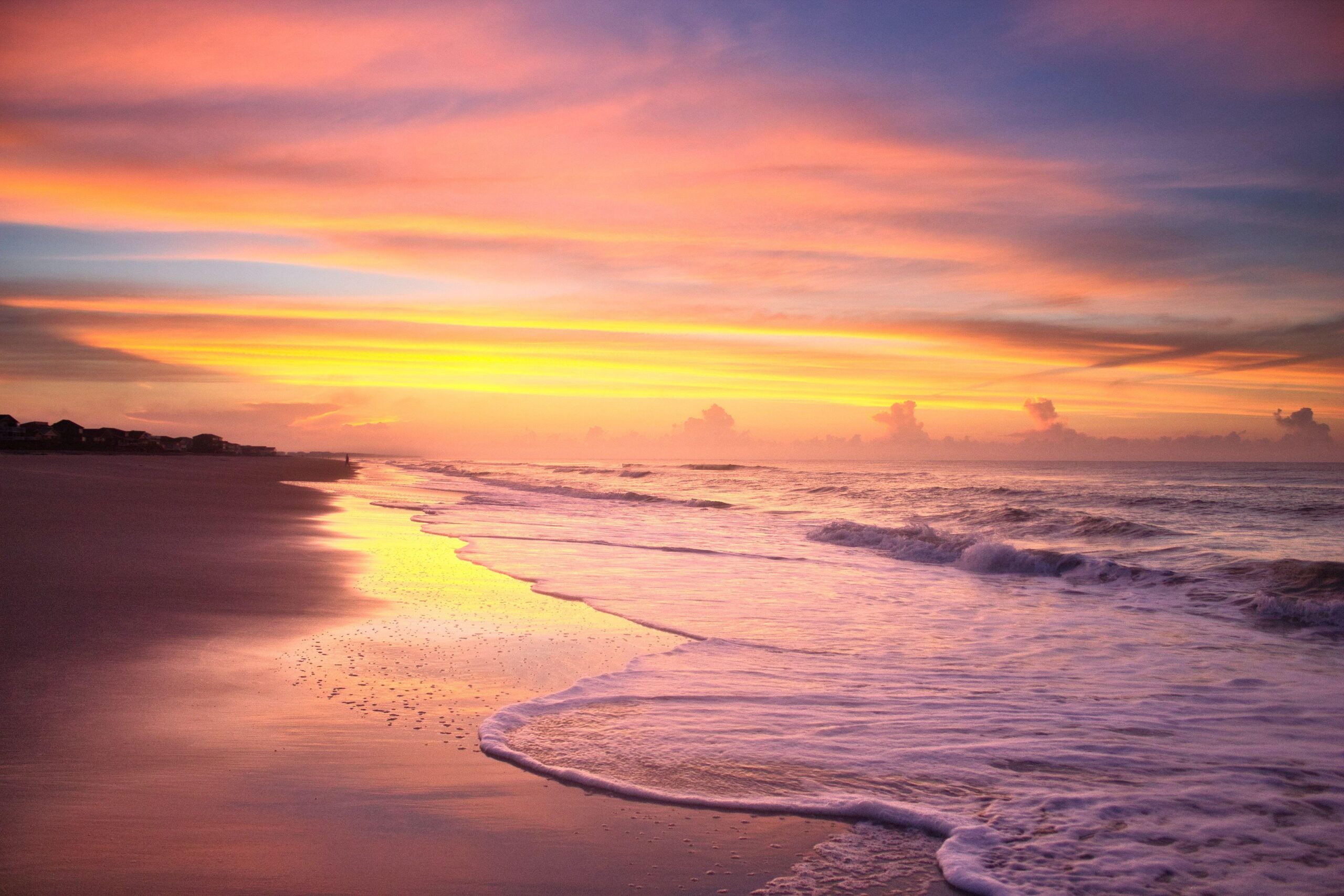 Summer Beach Sunrise Iphone Wallpaper, Summer Beach Sunrise, Nature