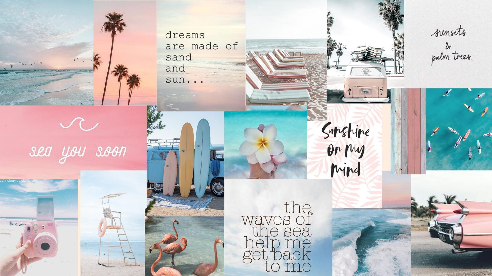 Summer Collage 2023 Desktop Wallpaper 4k