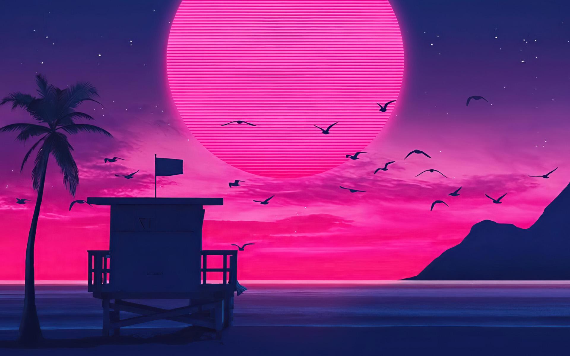 Summer Moon Desktop Wallpaper Hd