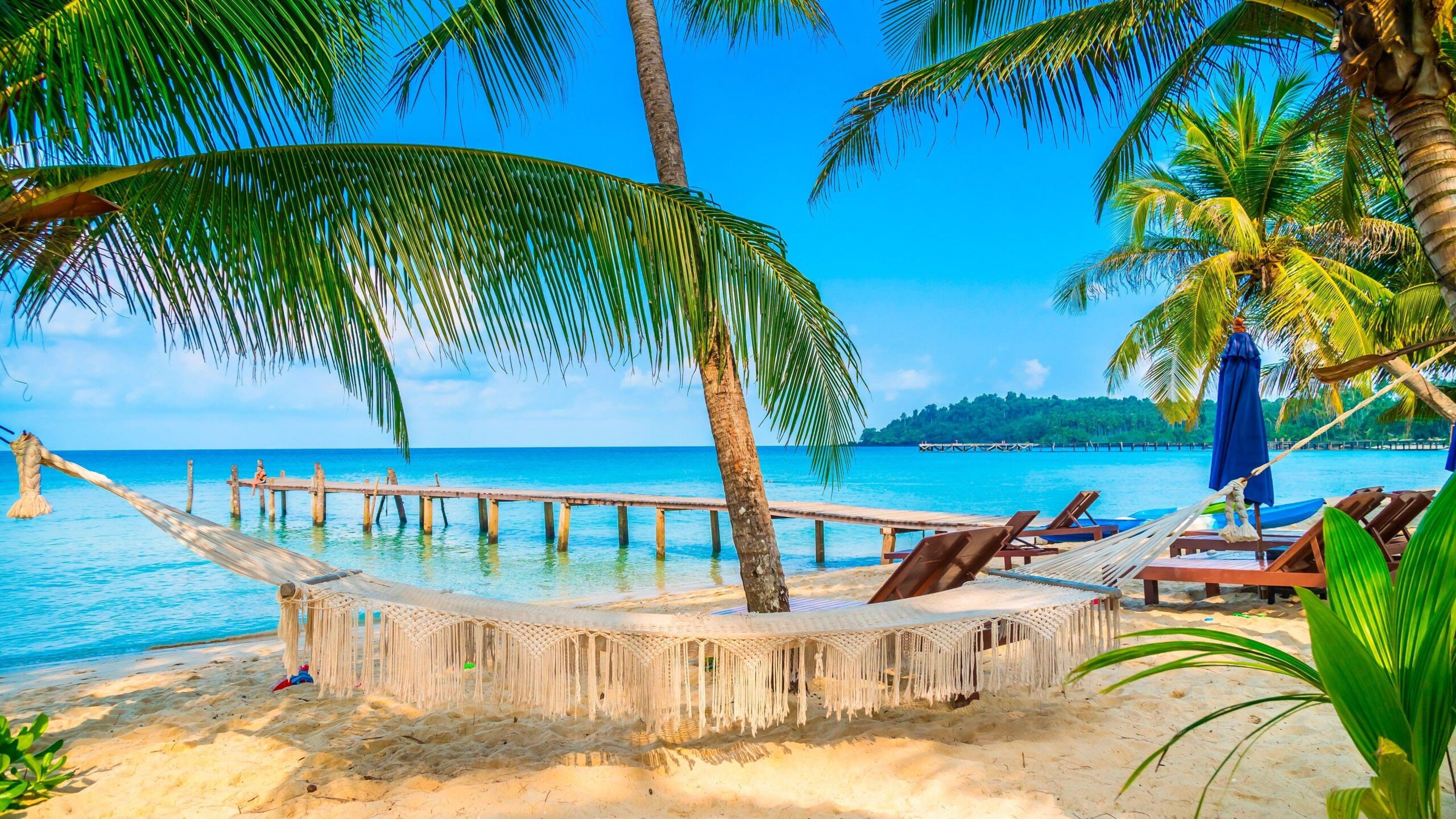 Summer Tropical Vacation HD Desktop Wallpaper