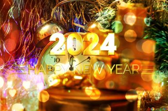 2024 Christmas And New Year Wallpaper