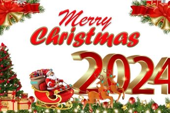 2024 Christmas And New Year Wallpaper Hd