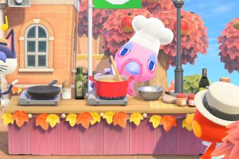 Animal Crossing Thanksgiving 1080p Wallpaper