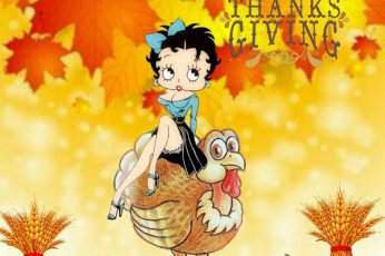 Betty Boop Thanksgiving Download Wallpaper