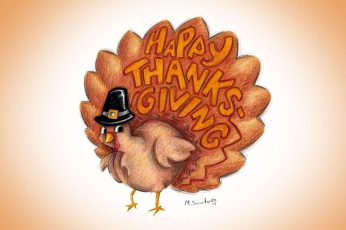 Happy Thanksgiving Turkey New Wallpaper