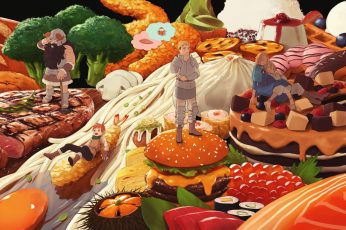 Kawaii Anime Thanksgiving Wallpaper For Pc