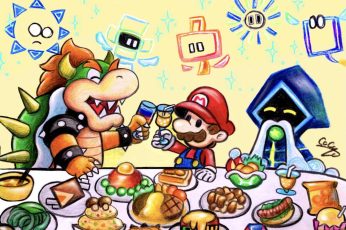 Mario Thanksgiving Wallpaper