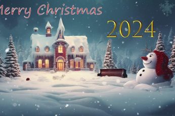 Merry Christmas 2024 Desktop Wallpaper 4k