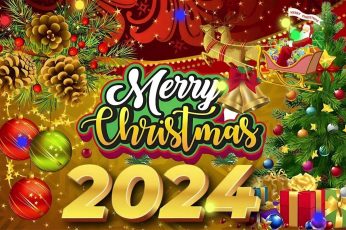 Merry Christmas 2024 cool wallpaper