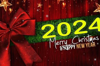 Merry Christmas And Happy New Year 2024 Wallpaper Iphone