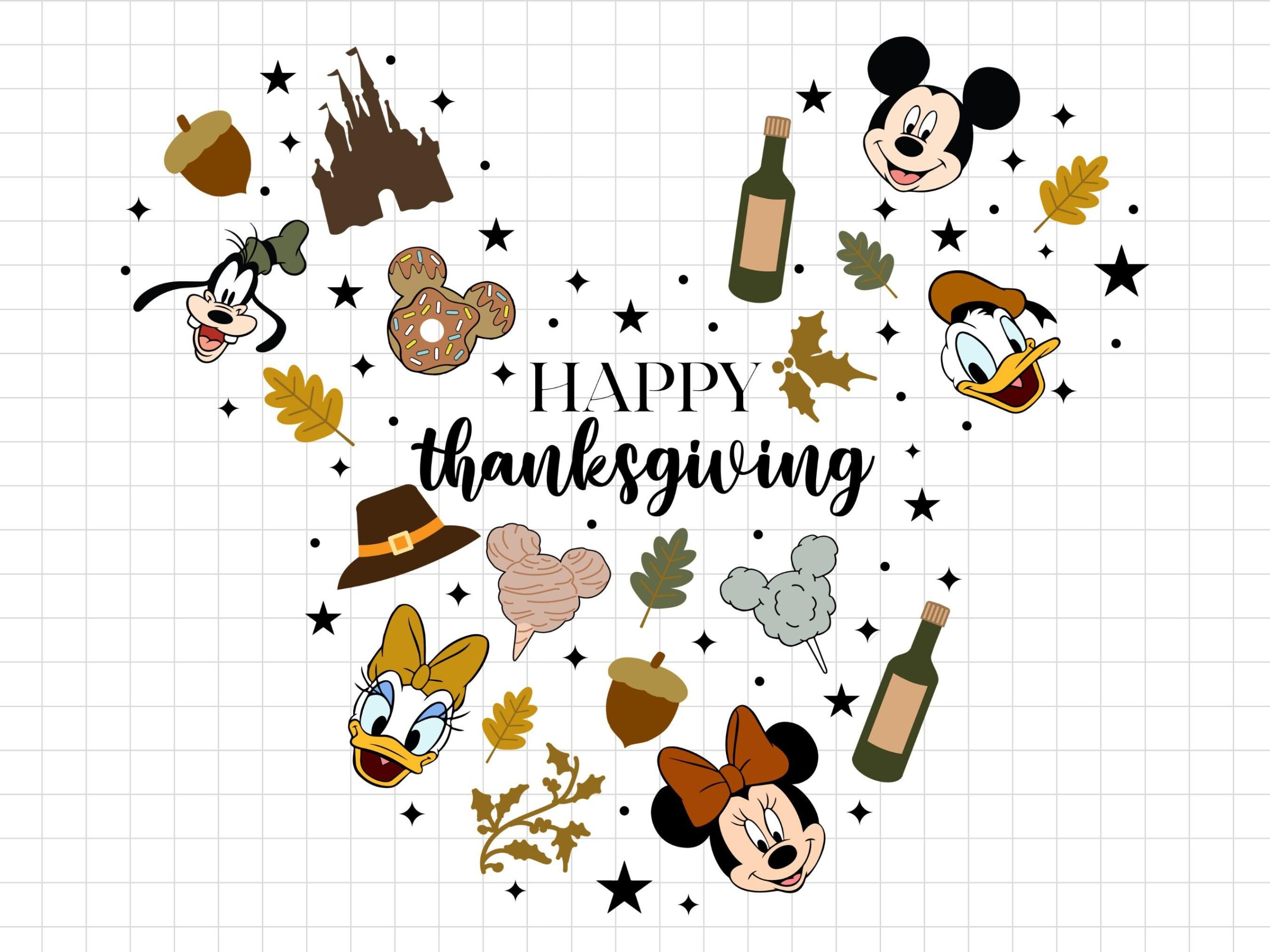 Mickey Mouse Thanksgiving Desktop Wallpaper