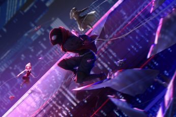 Miles Morales And Gwen Stacy 4k Desktop Wallpaper For Pc