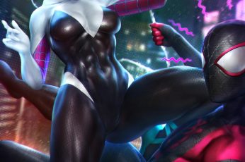 Miles Morales And Gwen Stacy Wallpaper For Pc