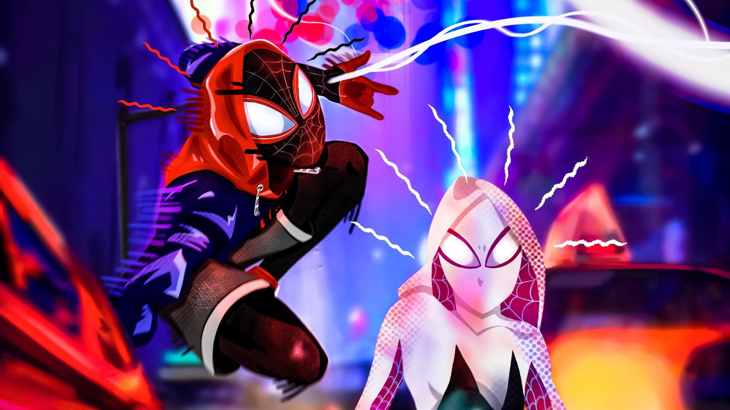 Miles Morales And Gwen cool wallpaper, Miles Morales And Gwen, Movies