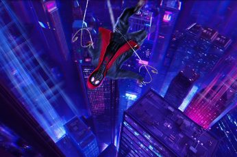 Miles Morales Leap Of Faith New Wallpaper