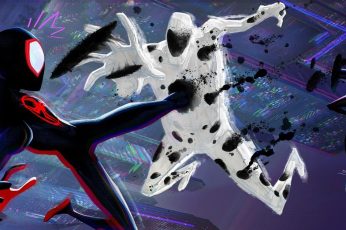 Miles Morales Spider-Man Across The Spider-Verse Free Desktop Wallpaper