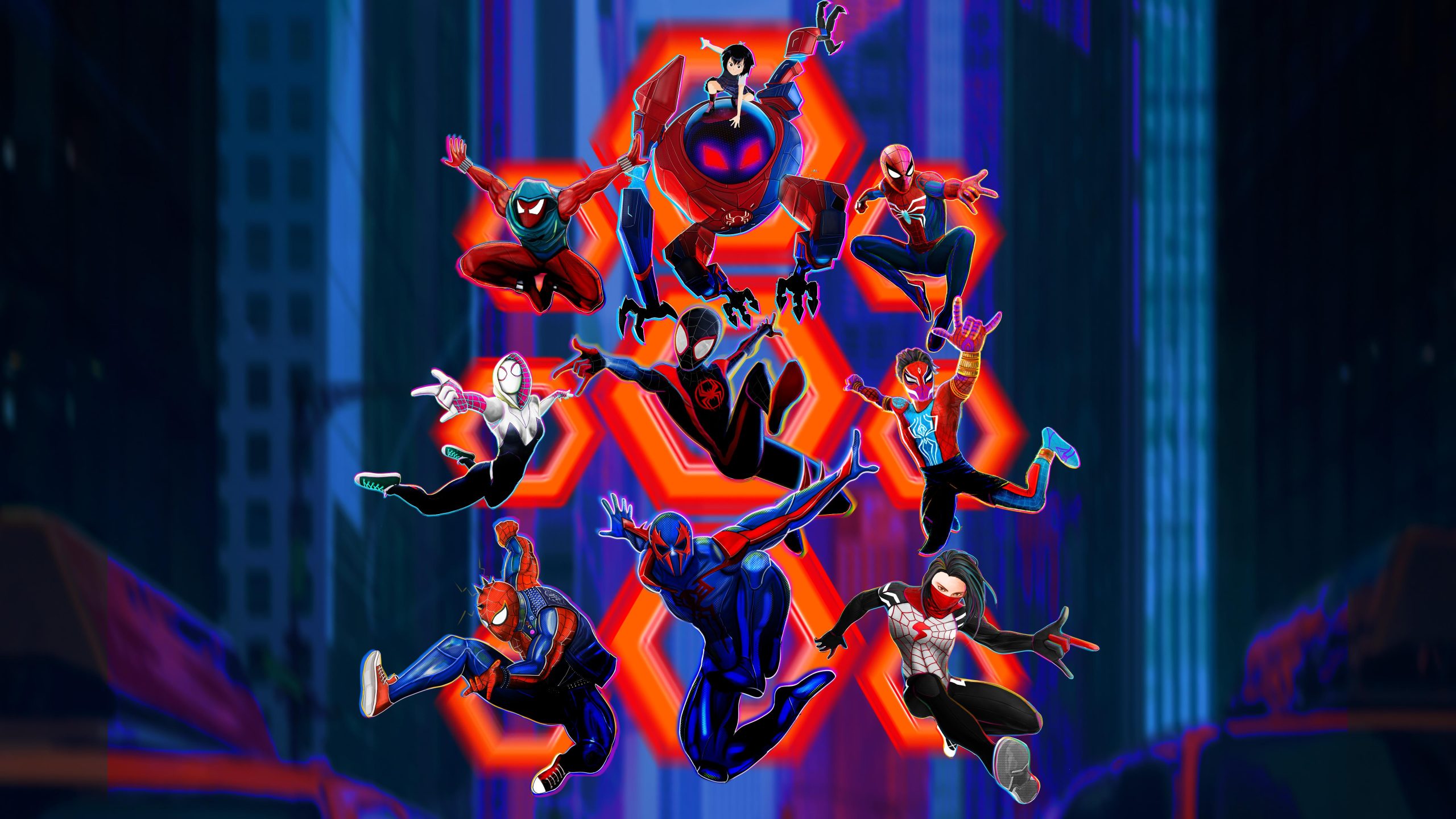 Miles Morales Spider-Man Across The Spider-Verse Wallpaper 4k, Miles Morales Spider-Man Across The Spider-Verse, Movies