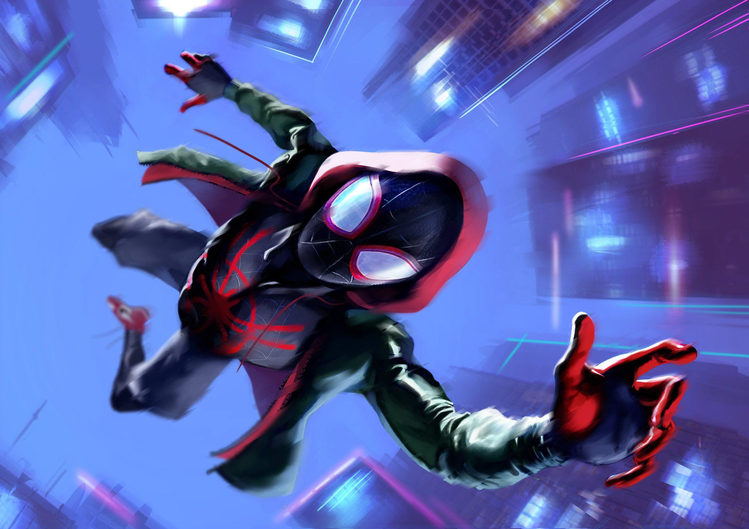 Miles Morales Spider-Man Desktop Free 4K Wallpapers