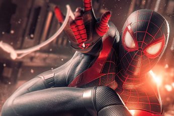 Miles Morales Spider-Man Desktop Free Desktop Wallpaper