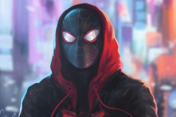 Miles Morales Spider-Man Desktop Wallpaper 4k Download