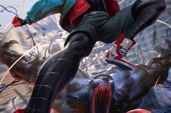 Miles Morales iPhone Lock Screen Wallpapers For Free