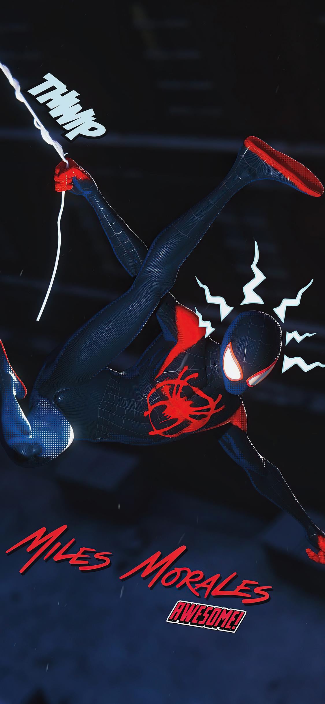 Spider Man Miles Morales 4k iPhone Download Wallpaper