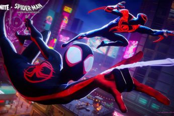 Spider-Man Miles Morales Fortnite Iphone Wallpaper