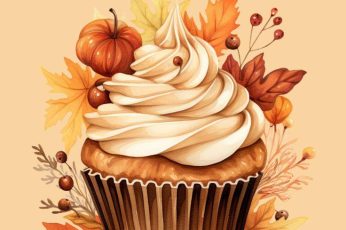 Thanksgiving Cupcake 4k Wallpaper