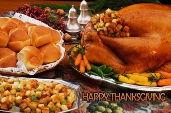 Thanksgiving Meal wallpaper 5k