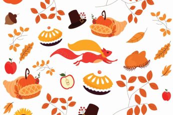 Thanksgiving Pattern Hd Wallpaper