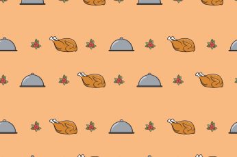 Thanksgiving Pattern Laptop Wallpaper
