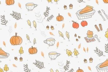 Thanksgiving Pattern New Wallpaper