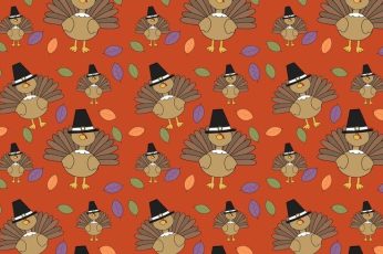 Thanksgiving Pattern Wallpaper 4k