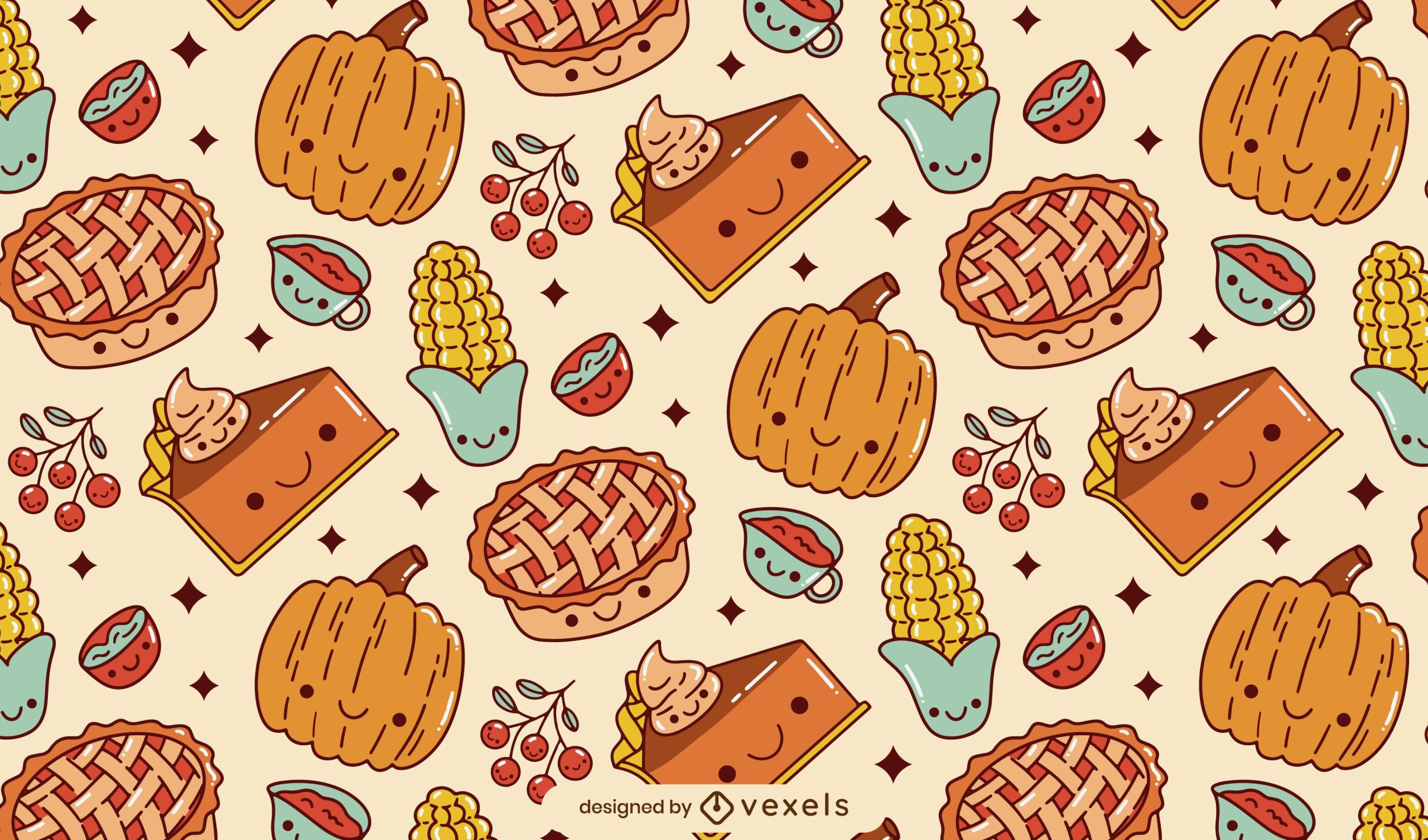 Thanksgiving Pattern Wallpaper Iphone