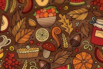 Thanksgiving Pattern Wallpaper Phone