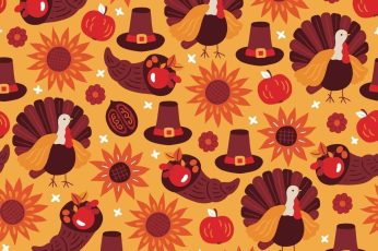 Thanksgiving Patterns Laptop Wallpaper