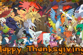 Thanksgiving Pokémon wallpaper 5k
