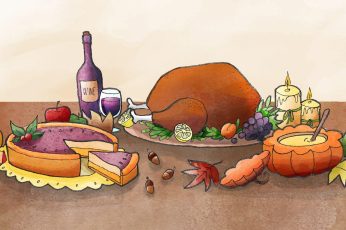 Thanksgiving Wine Wallpaper For Pc