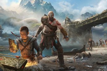 Kratos God Of War Ragnarok 4K 1080p Wallpaper