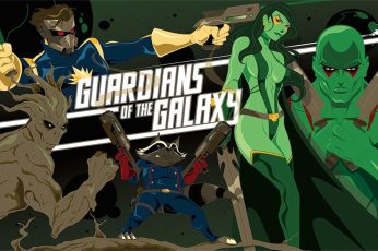 Anime Guardians Of The Galaxy 1080p Wallpaper