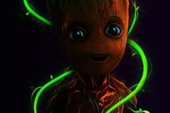 Cute Baby Groot Guardians Of The Galaxy 1080p Wallpaper