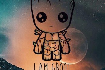Cute Baby Groot Guardians Of The Galaxy Download Wallpaper