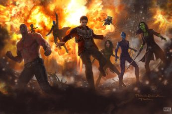 Drax The Destroyer Guardians Of The Galaxy Laptop Wallpaper