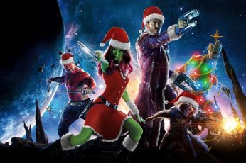Guardians Of The Galaxy Christmas wallpaper 5k